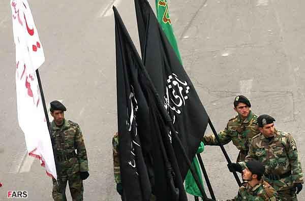 تشییع پیکر شهید گمنام در یگان‌ ویژه پاسداران ناجا