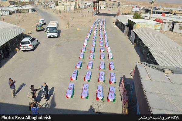 ورود 76 شهید نازه تفحص شده به کشور از طریق مرز شلمچه 23