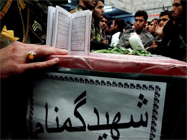 تشییع پیکر شهید گمنام در یگان‌ ویژه پاسداران ناجا