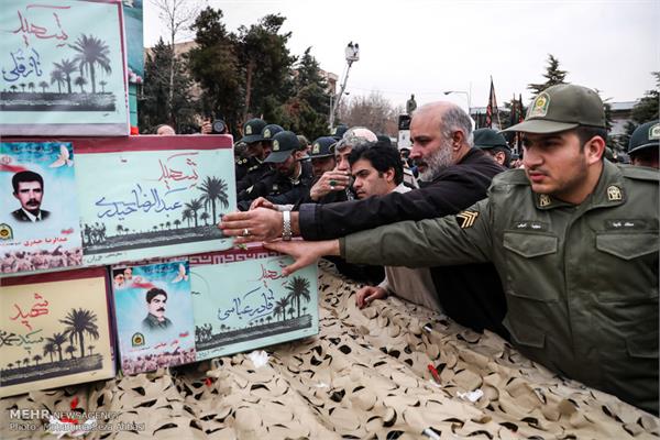 آئین تشییع ۱۴ شهید تازه تفحص شده نیروی انتظامی 26