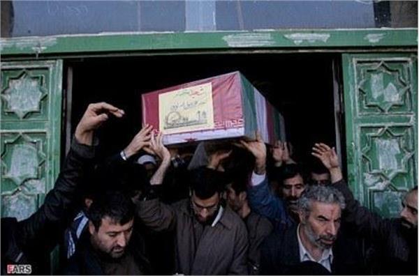 تشییع شهدای گمنام در ستاد نیروی هوایی سپاه