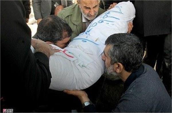 تشییع شهدای گمنام در ستاد نیروی هوایی سپاه