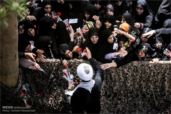 آئین تشییع و تدفین پیکر مطهر شهید غواص در نازی آباد تهران 26