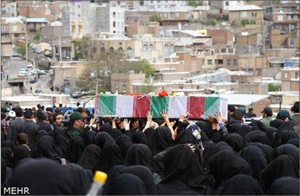 تشییع و خاکسپاری شهدای گمنام در استان اردبیل