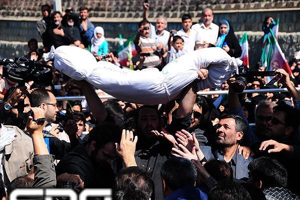 تشییع و خاکسپاری شهدای گمنام بوستان نهج البلاغه تهران-12/7/89