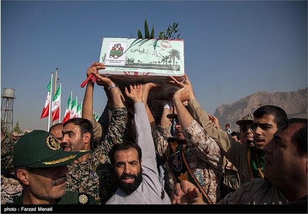 تشییع و تدفین شهید گمنام در کرمانشاه 7