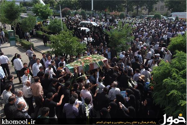 تشییع و خاکسپاری 2شهید گمنام در دانشگاه علامه طباطبایی