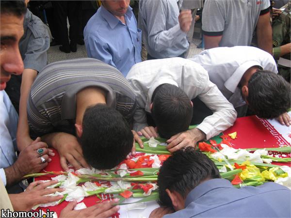 تشییع و خاکسپاری شهدای گمنام پارک شهدای گمنام قرچک تهران-12/7/89