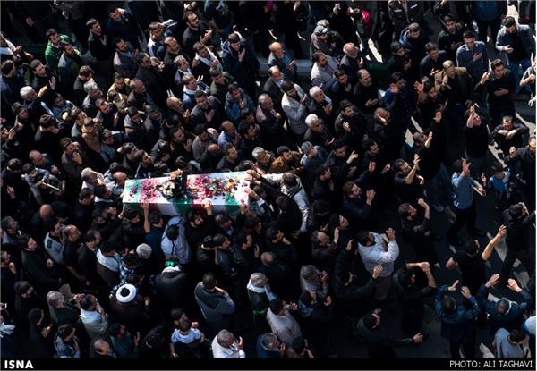 تشییع پیکر دو شهید گمنام - شهر ری
