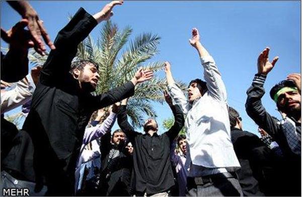 تشییع  و خاکسپاری شهدای گمنام در اهواز