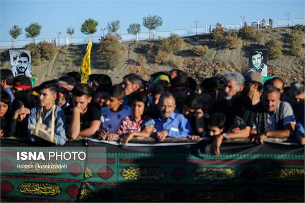 تشییع پیکر مطهر دو شهید گمنام در شاندیز 12