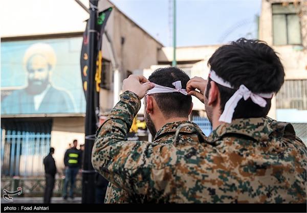 تشییع پیکر مطهر شهید گمنام در تهران 1