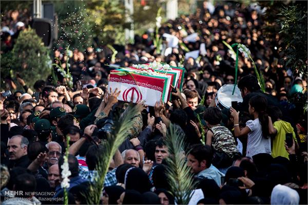 تشییع دو شهید گمنام در بوستان زمزم تهران 8