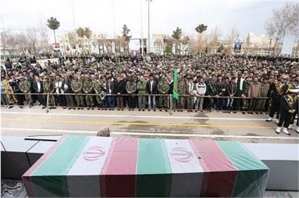 مراسم تشییع شهدای گمنام در قزوین