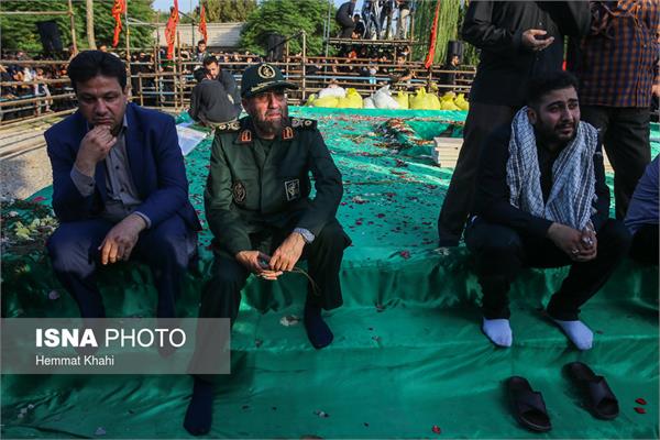 تشییع پیکر دو شهید گمنام در بوستان شقایق - خانی‌آباد تهران 22