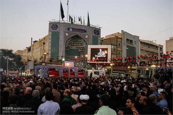 مراسم تشییع پیکر ۱۱۹ شهید تازه تفحص شده دفاع مقدس 1