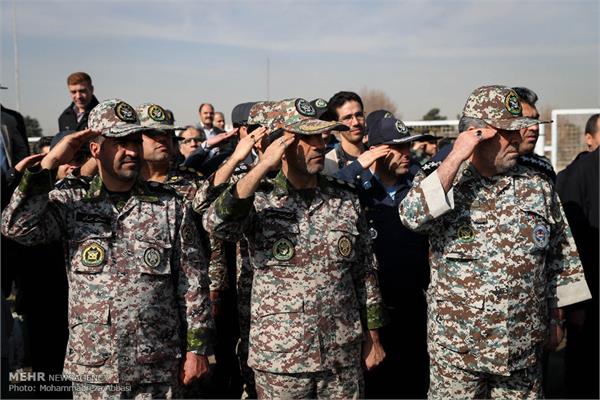 مراسم تشییع پیکر ۲ شهید گمنام در پایگاه هوایی شهید لشگری 3