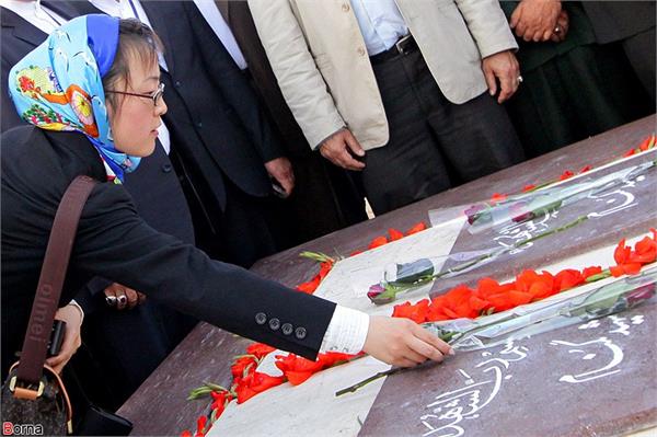 ادای احترام شهرداران کشورهای حاشیه جاده ابریشم