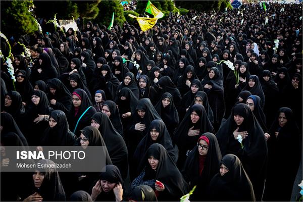تشییع دو شهید گمنام در پارک نیلوفرآبی مشهد 3