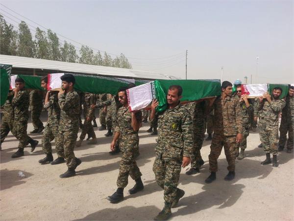 ورود پیکر مطهر ۵۵ شهید دفاع مقدس - شلمچه 51