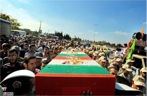 تشییع و خاکسپاری شهدای گمنام در آق قلا استان گلستان