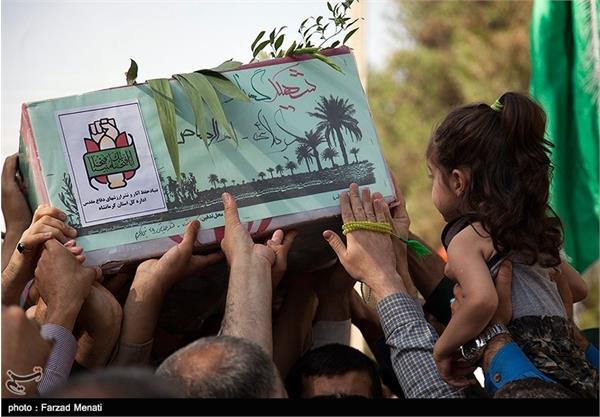 تشییع و تدفین شهید گمنام در کرمانشاه 4