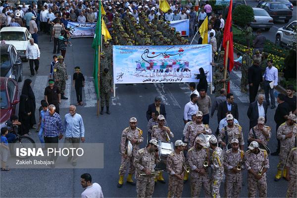 استقبال از پیکر شهدای دفاع مقدس در آمل 16