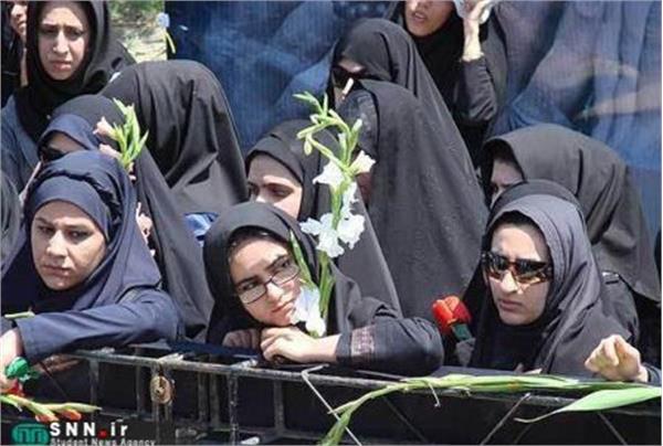 تشییع و خاکسپاری دو شهید گمنام در دانشگاه آزاد اسلامی ارومیه