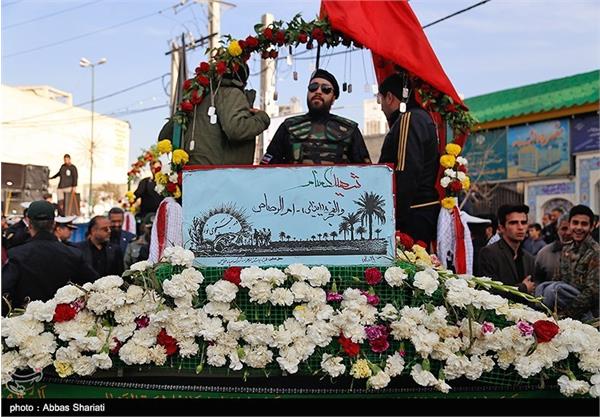 مراسم تشییع پیکر دو شهید گمنام در فردیس کرج 11