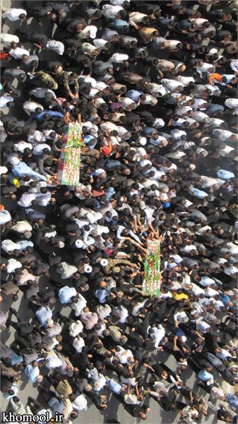 تشییع و خاکسپاری شهدای گمنام دانشگاه خلیج فارس بوشهر-27/2/89