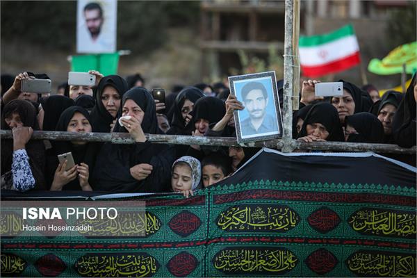 تشییع پیکر مطهر دو شهید گمنام در شاندیز 14