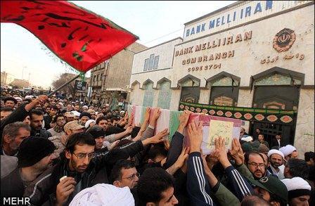 تشییع سه شهید گمنام درقم