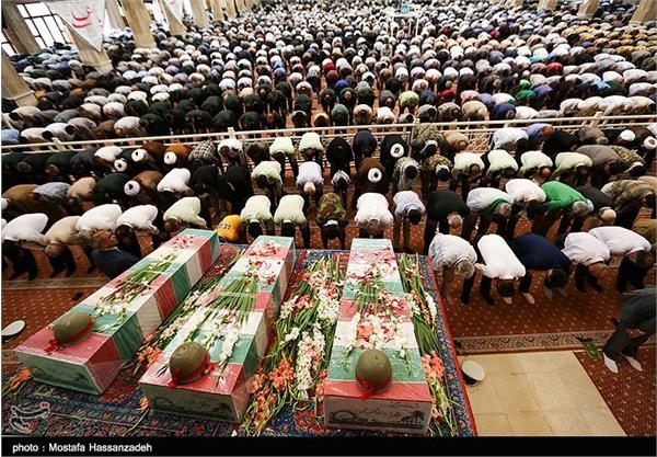 تشییع پیکر شش شهید گمنام دفاع مقدس در گرگان 3