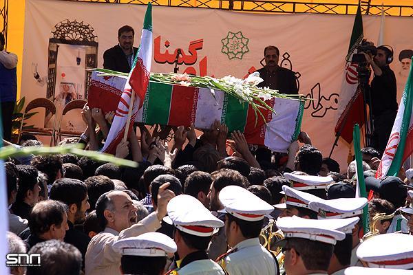 تشییع و خاکسپاری شهدای گمنام بوستان نهج البلاغه تهران-12/7/89