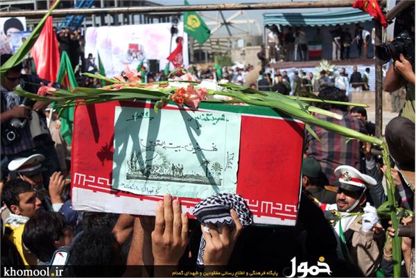 تشییع و خاکسپاری شهدای گمنام دانشگاه شاهد-12/7/89