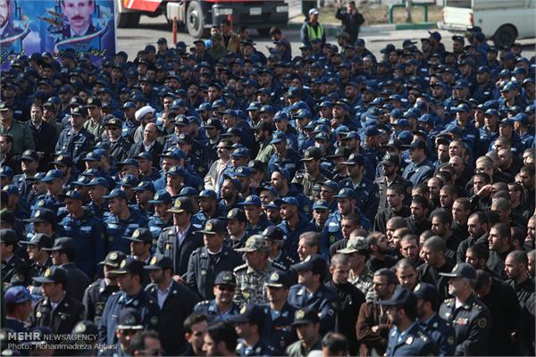 مراسم تشییع پیکر ۲ شهید گمنام در پایگاه هوایی شهید لشگری 15