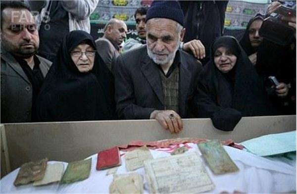 احراز هویت شهید محمد منتظری در معراج الشهدا با حضور خانواده شهید