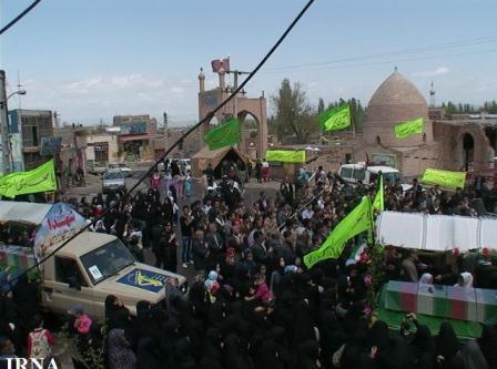 تشییع و خاکسپاری شهدای گمنام در مشگین شهر و نمین