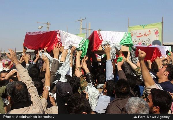 استقبال از 58 شهید دفاع مقدس در مرز شلمچه