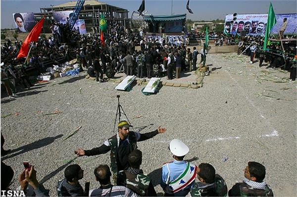 تشییع و خاکسپاری شهدای گمنام دانشگاه شاهد-12/7/89