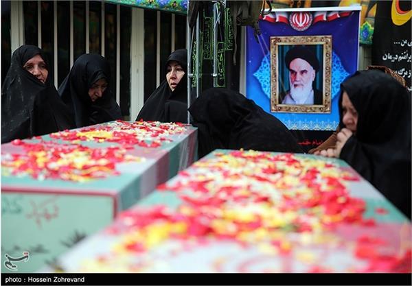 تشییع دو شهید گمنام در محله خراسان تهران 24