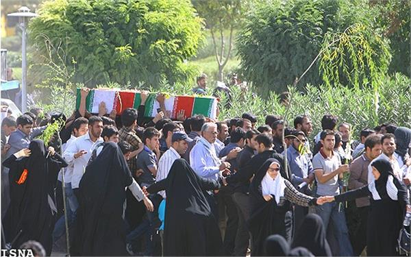 تشییع و خاکسپاری شهدای گمنام دانشگاه شاهد-12/7/89