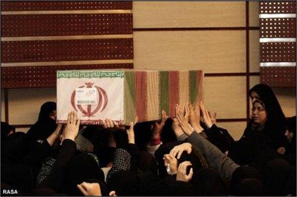 مراسم وداع با شهدا گمنام در مشهد مقدس