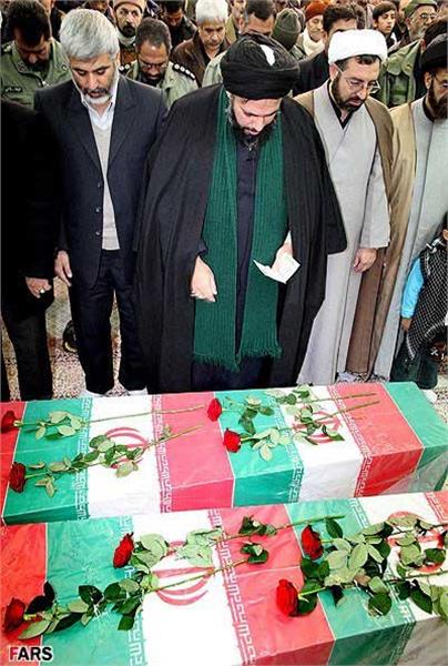 تشییع پیکر پاک شهدای گمنام دفاع مقدس در گلبهار مشهد