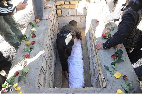 خاکسپاری شهید گمنام در دانشگاه دولتی یاسوج