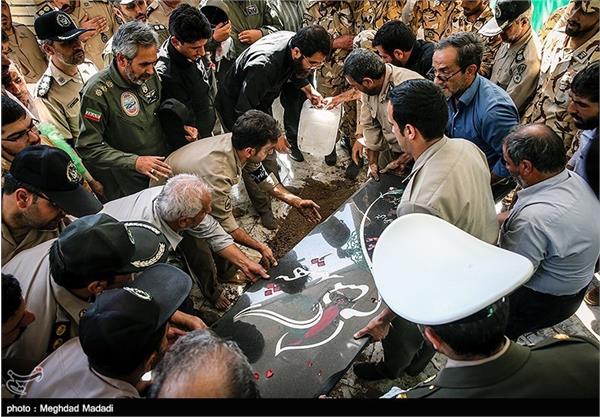 مراسم تشییع پیکر شهید گمنام در ستاد هوانیروز 3