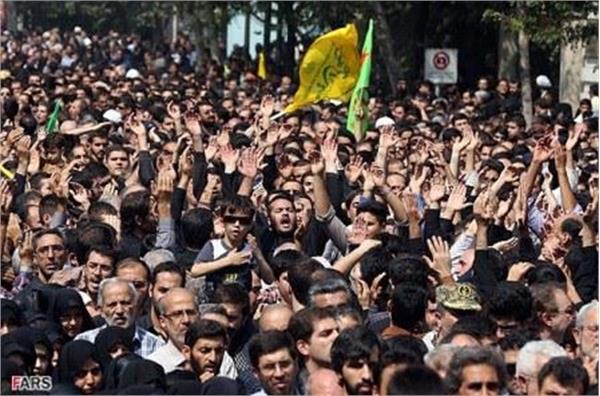 تشییع92شهید دفاع مقدس در تهران (1)