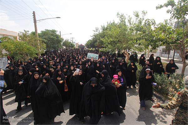 مراسم تشییع پیکر دو شهید دوران دفاع مقدس در بیرجند 22