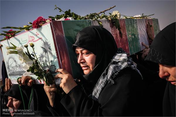 مراسم تشییع پیکر دو شهید گمنام در دانشکده شهید مطهری بسیج 10