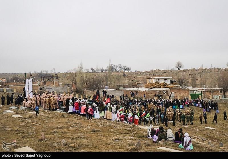 تشییع پیکر شهید دفاع مقدس الماس بیرامی - اردبیل 1